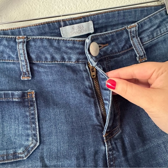 Retro Chic Sun & Shadow Flare Leg Bell Bottom Jeans Maya Wash Size 7 Boho Casual - Picture 12 of 12